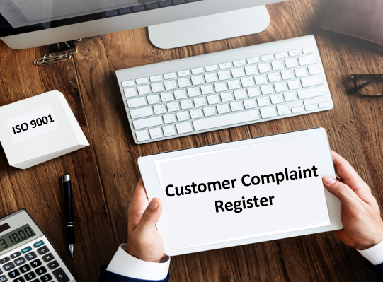 Customer Complaint Register For ISO 9001