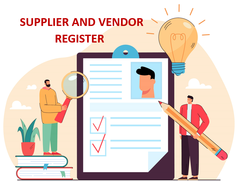 Supplier and Vendor Register Template