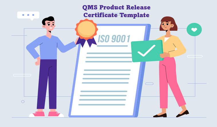 ISO 9001 QMS Product Release Certificate Template