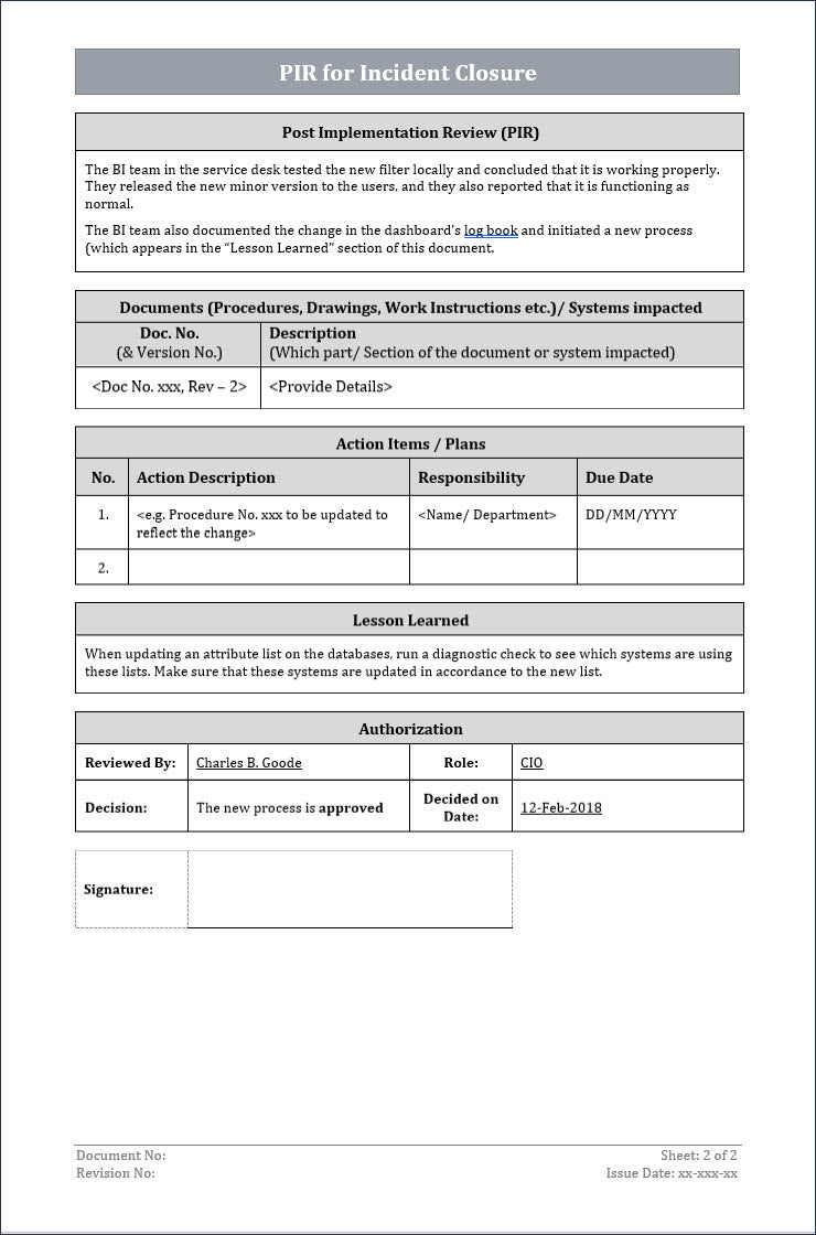 ITSM Templates