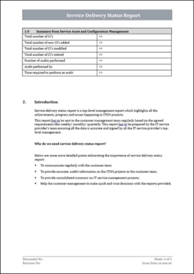 ITSM Templates