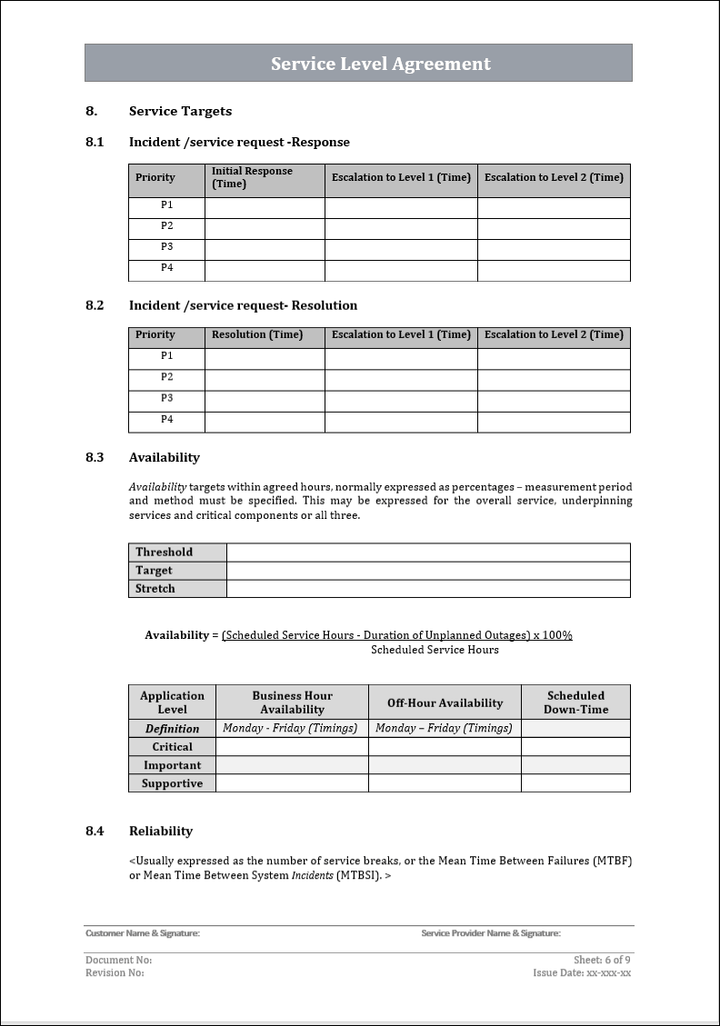 ITSM Templates