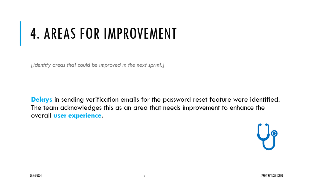 Sprint Retrospective Template