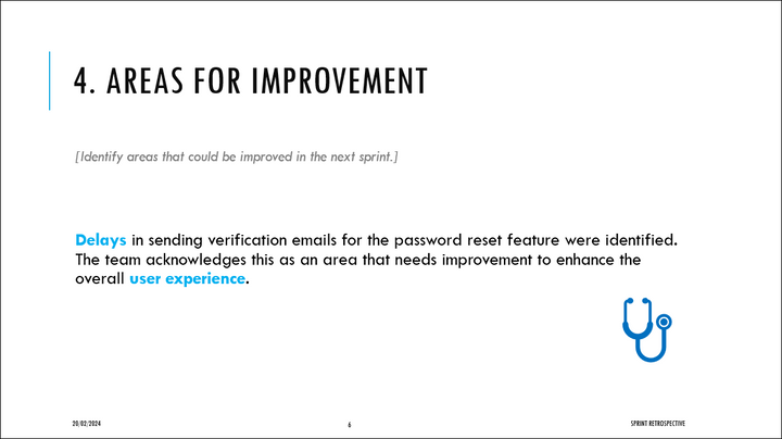 Sprint Retrospective Template