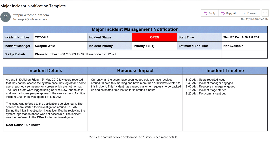 ITSM Templates