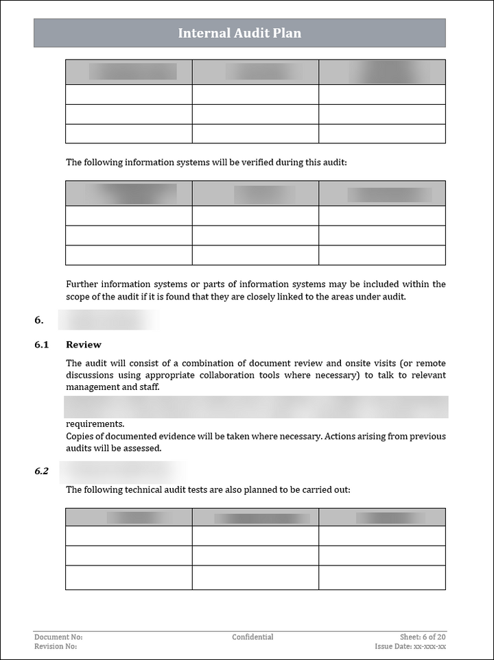 ISO 27001:2022 - Internal Audit Plan