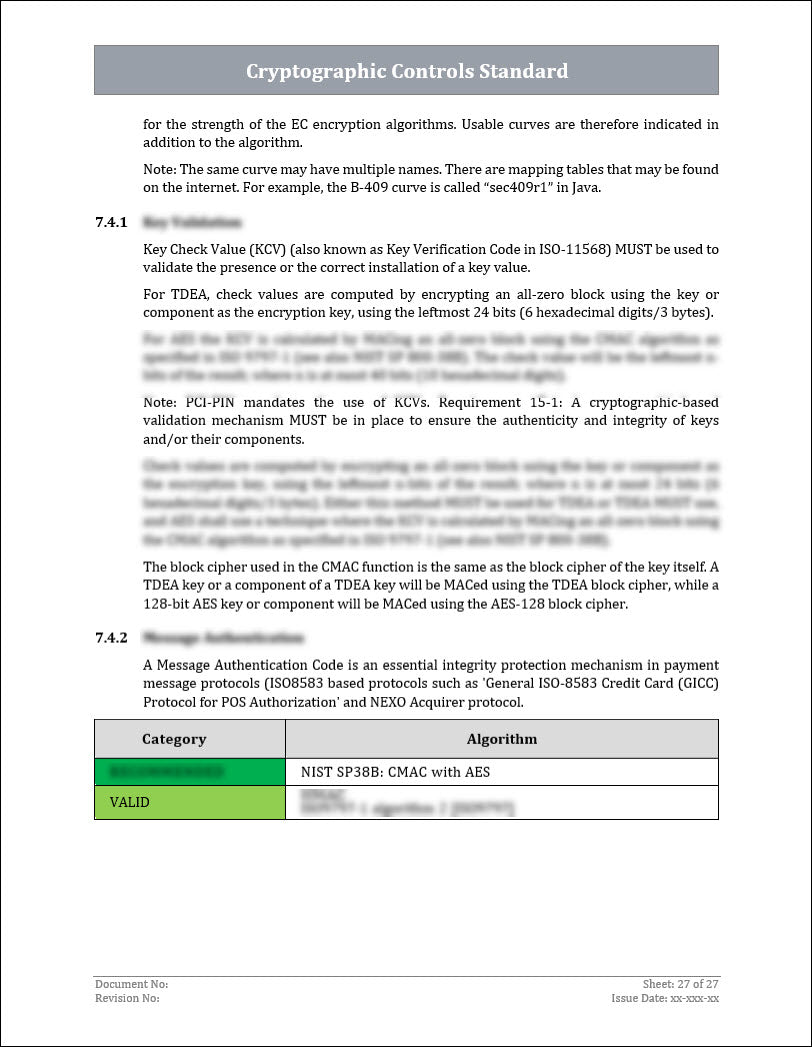 ISO 27001:2022 - Cryptographic Controls Policy Template