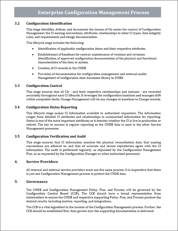 configuration management word template 