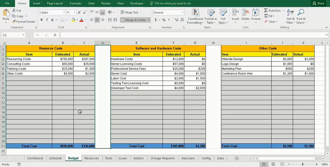 Project Tracking with Master Excel, Project tracker, Master excel project management